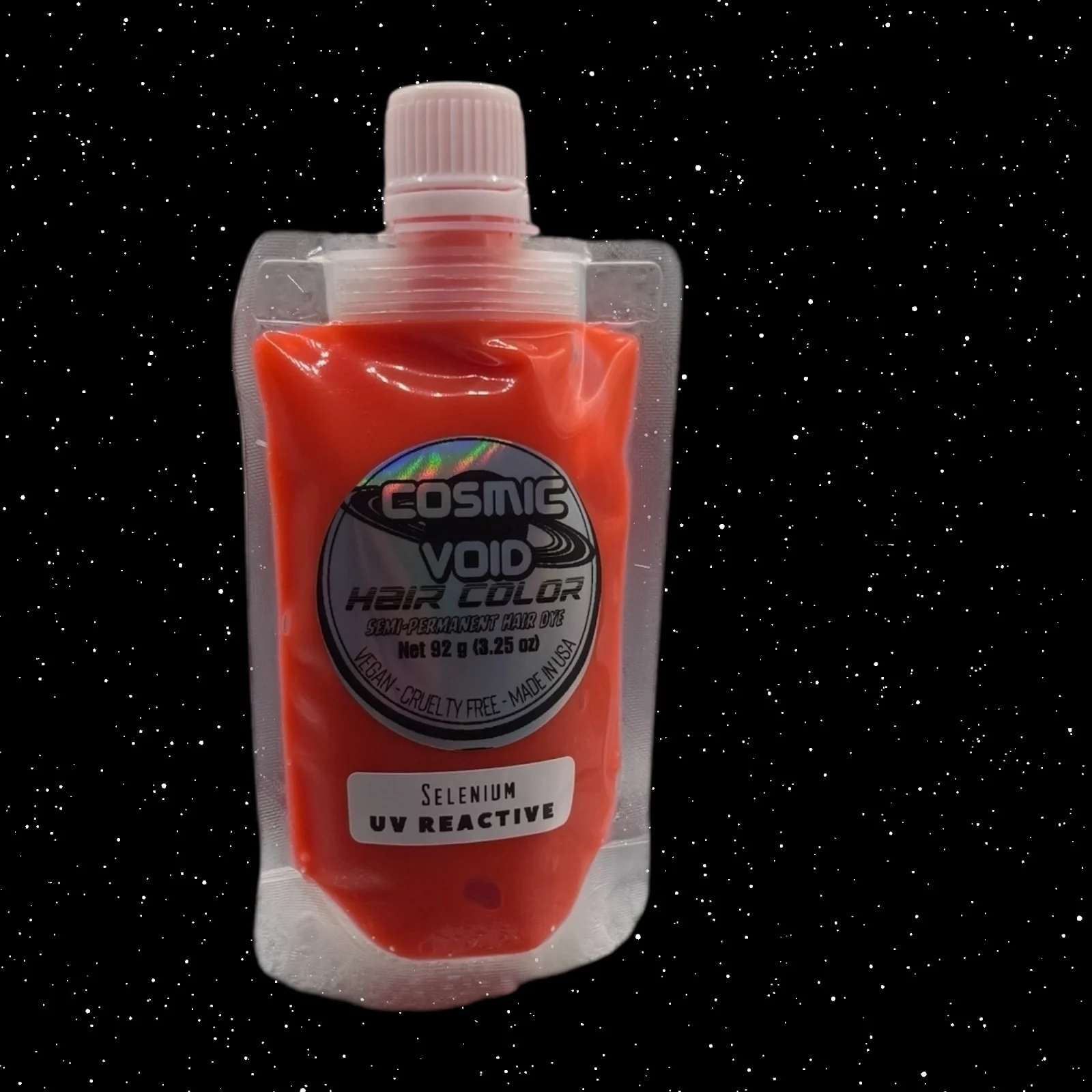 RADON - UV REACTIVE Red Semi Permanent Hair Dye — Cosmic Void